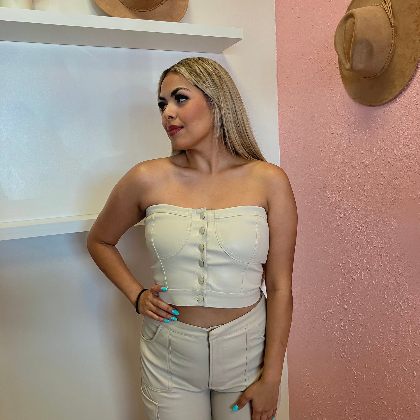 No Pressure Top (Ivory)