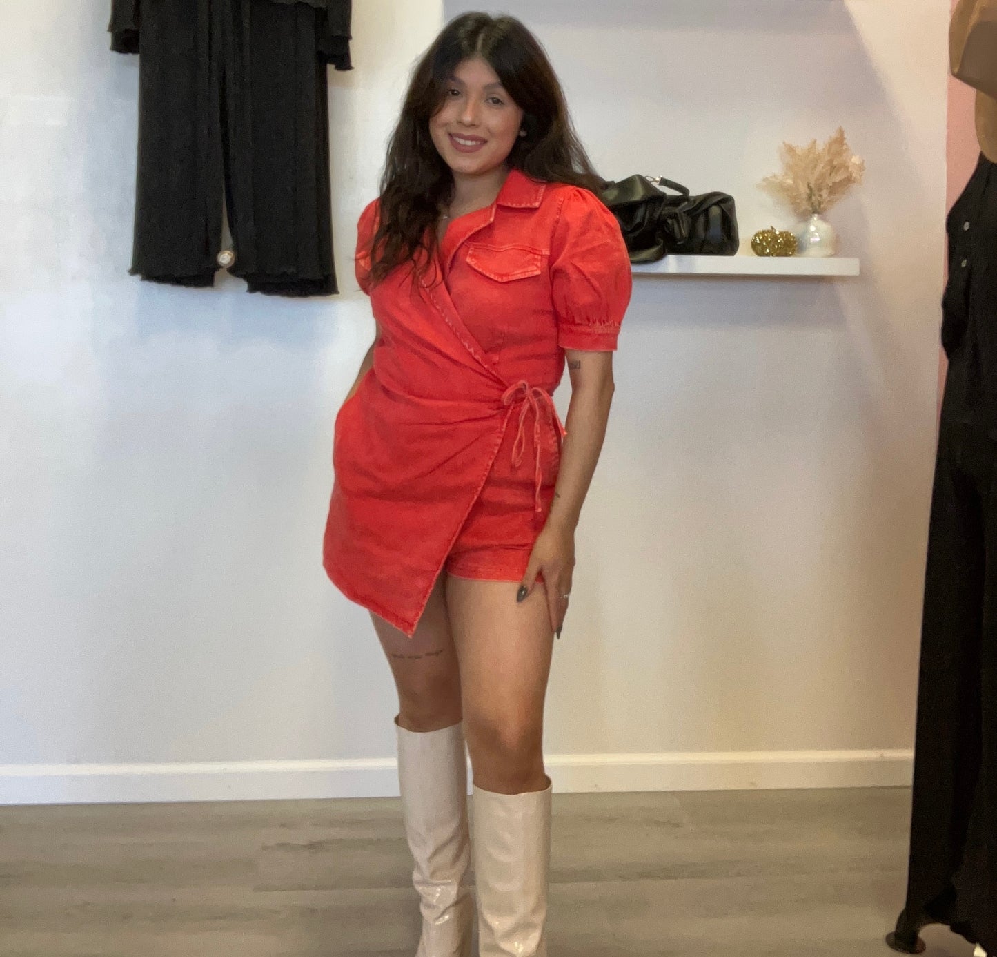 Your Prettiest Problem Romper (Red)