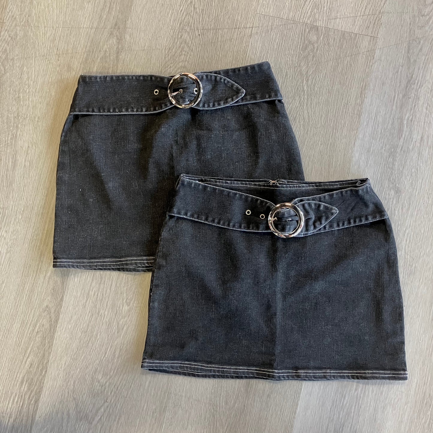 Unmatched Skirt (Black Denim)