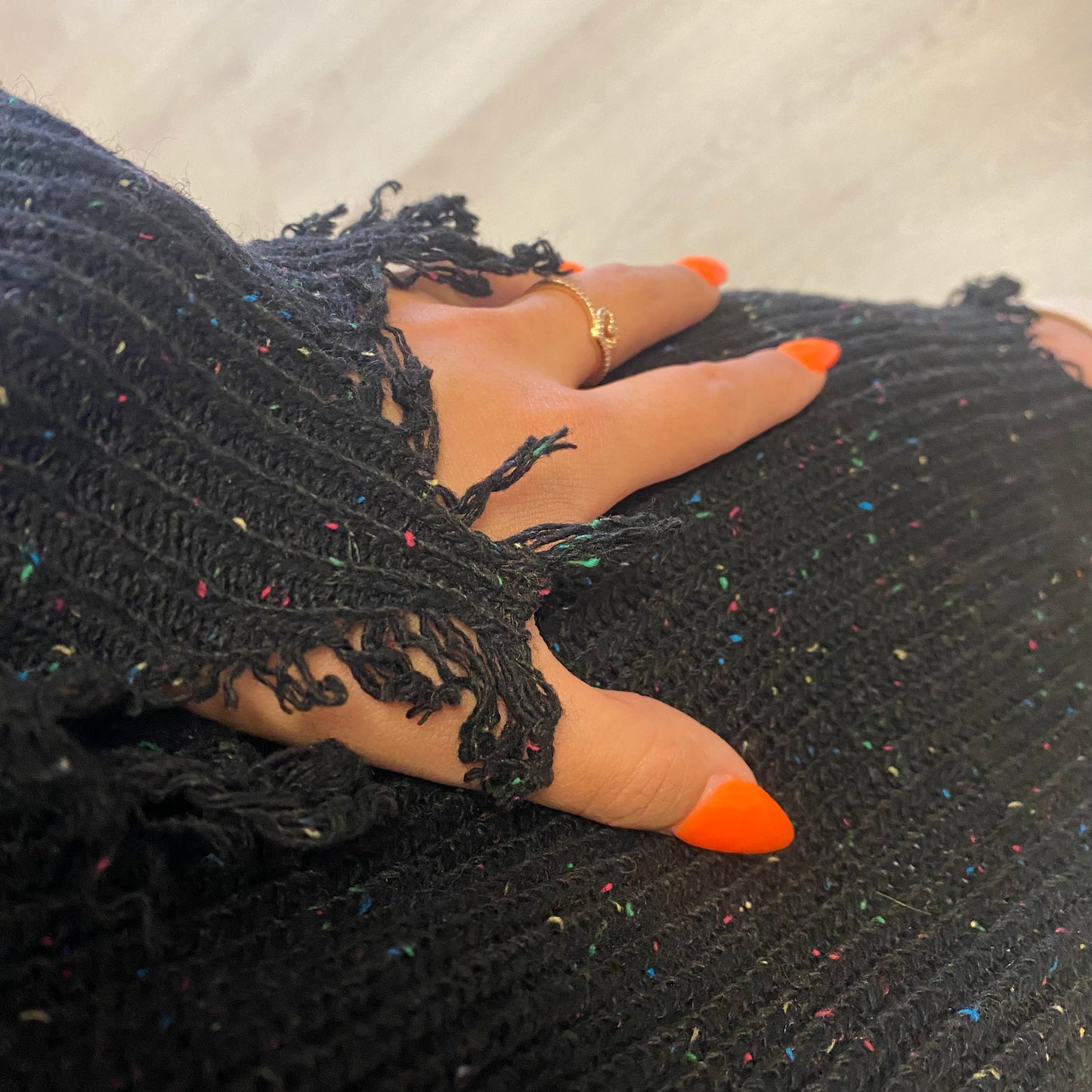 Speckle Me Dress (Black)