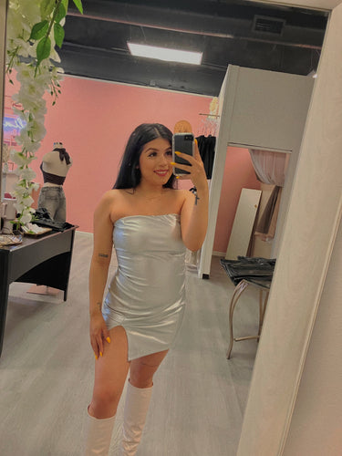 Desenfocao Dress (Silver)